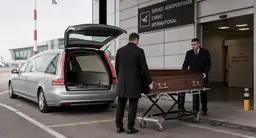 Transfer funerar la aeroport